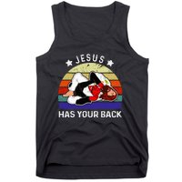 Brazilian Jiu Jitsu Jesus Jesus Has Your Back Tank Top