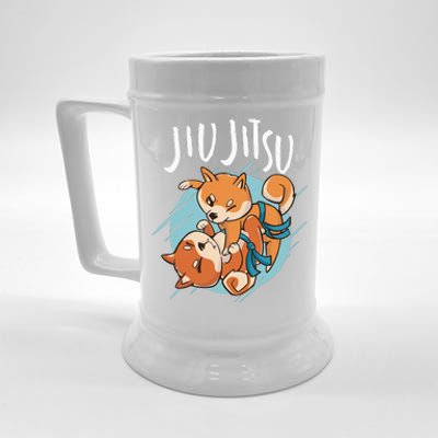 Brazilian Jiu Jitsu corgis Beer Stein