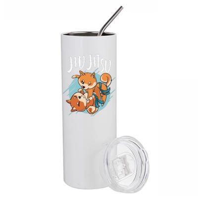 Brazilian Jiu Jitsu corgis Stainless Steel Tumbler