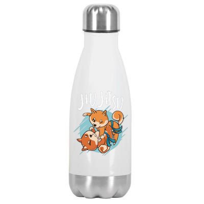 Brazilian Jiu Jitsu corgis Stainless Steel Insulated Water Bottle