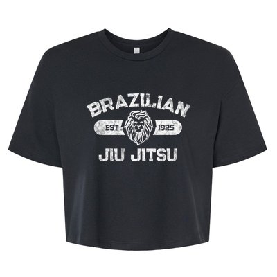 Brazilian Jiu Jitsu Established 1925 Bjj Gift Mma Fighter Bella+Canvas Jersey Crop Tee