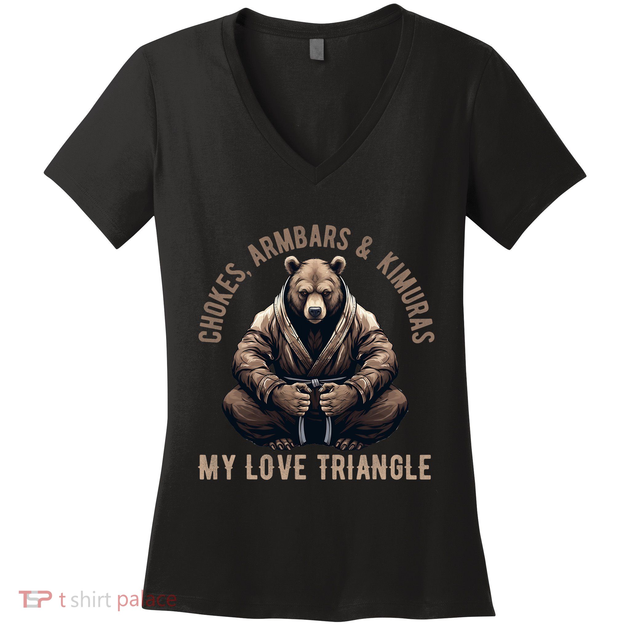 Brazilian Jiu Jitsu Bjj Grappling Women's V-Neck T-Shirt