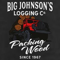 Big JohnsonS Logging Co. Packing Wood Funny Logger Hat