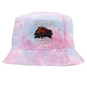 Big JohnsonS Logging Co. Packing Wood Funny Logger Tie-Dyed Bucket Hat