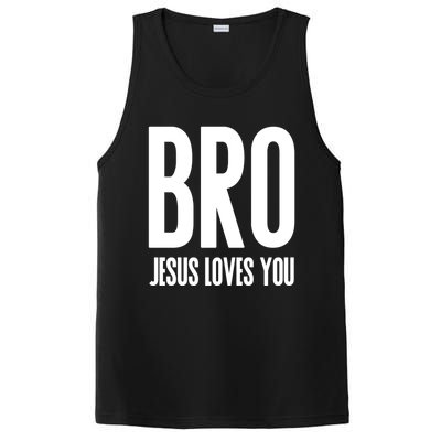 Bro Jesus Loves You Christian Gift PosiCharge Competitor Tank