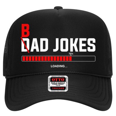 Bad Jokes Loading Funny Punny Daddy Humorous Dad Jokes Meaningful Gift Trucker Hat
