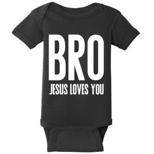 Bro Jesus Loves You Christian Baby Bodysuit