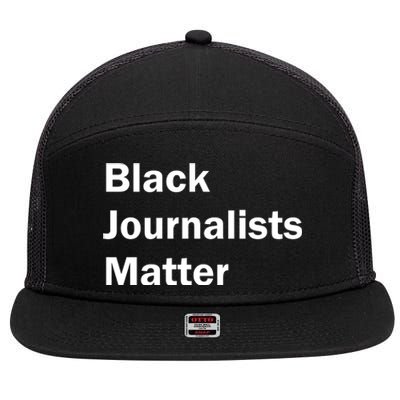 Black Journalists Matter 7 Panel Mesh Trucker Snapback Hat