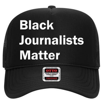 Black Journalists Matter High Crown Mesh Back Trucker Hat