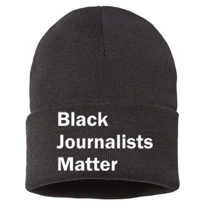 Black Journalists Matter Sustainable Knit Beanie