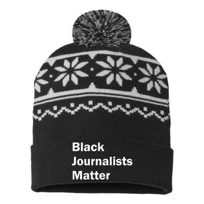 Black Journalists Matter USA-Made Snowflake Beanie