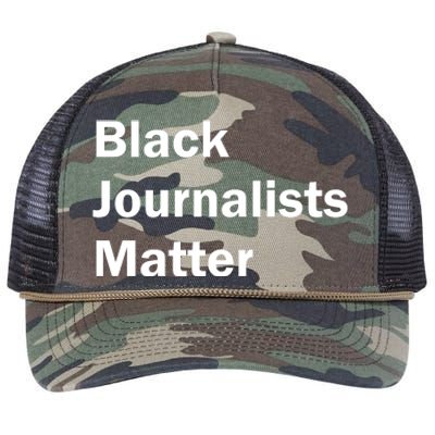 Black Journalists Matter Retro Rope Trucker Hat Cap