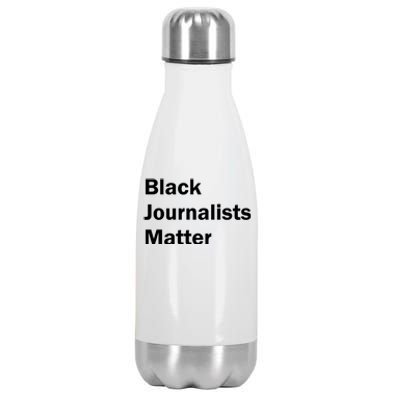 Black Journalists Matter Stainless Steel Insulated Water Bottle