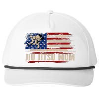 Bjj Jiujitsu Mom American Usa Flag Sports Snapback Five-Panel Rope Hat