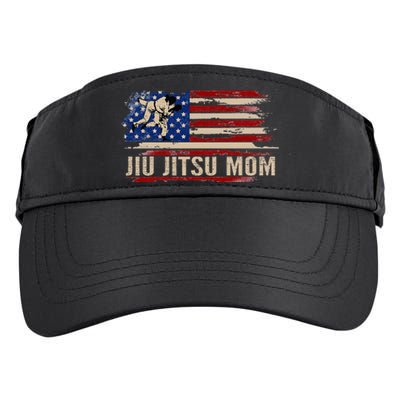 Bjj Jiujitsu Mom American Usa Flag Sports Adult Drive Performance Visor