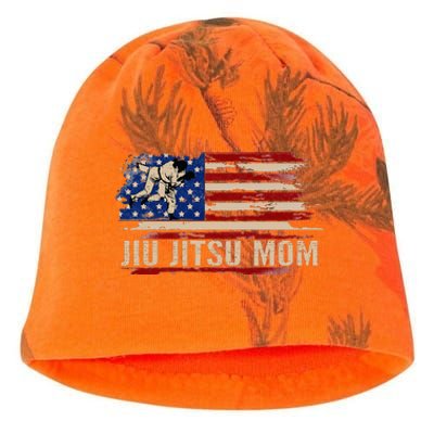 Bjj Jiujitsu Mom American Usa Flag Sports Kati - Camo Knit Beanie