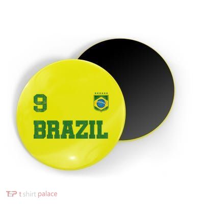 Brazil Jersey Number Nine Brazilian Futebol Soccer Magnet