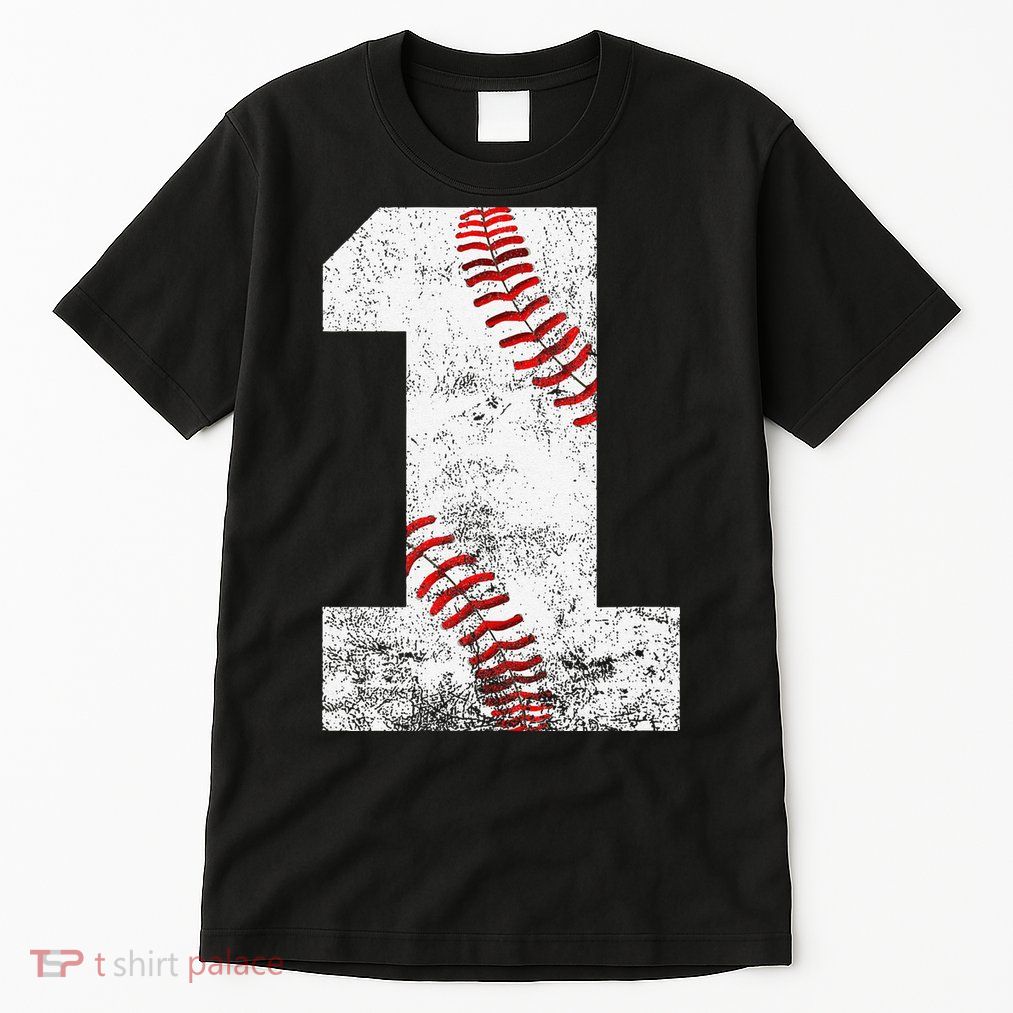 Baseball Jersey Number 1 Vintage 1st Birthday Tall T-Shirt