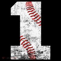 Baseball Jersey Number 1 Vintage 1st Birthday Tall T-Shirt