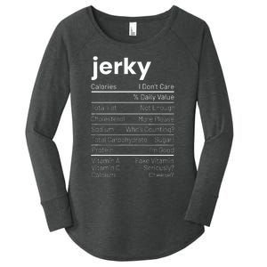 Beef Jerky Nutrition Facts Meat Lover Nutrition Facts Women's Perfect Tri Tunic Long Sleeve Shirt