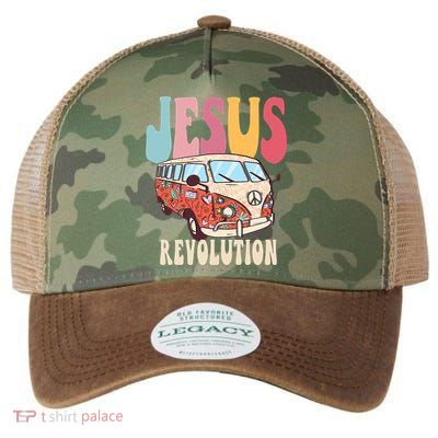 Boho Jesus Revolution, Christian Faith Based Jesus Costume Legacy Tie Dye Trucker Hat