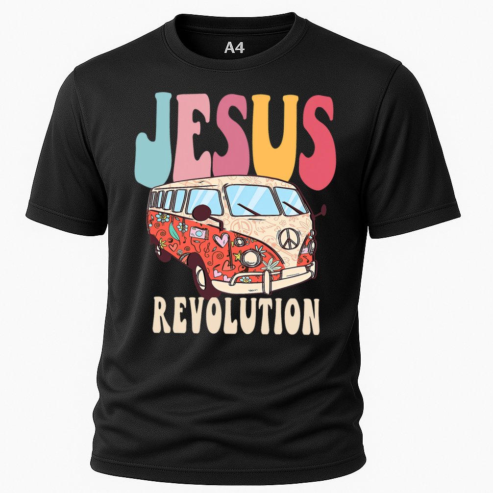 Boho Jesus Revolution, Christian Faith Based Jesus Costume Cooling Performance Crew T-Shirt