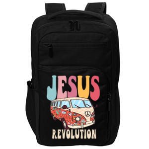 Boho Jesus Revolution, Christian Faith Based Jesus Costume Impact Tech Backpack