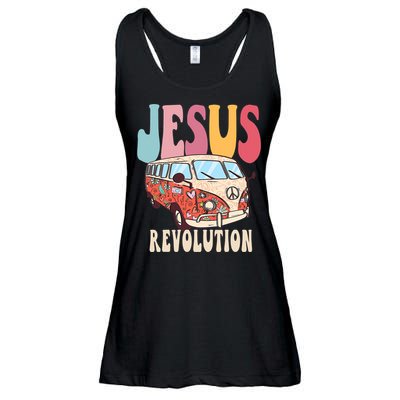 Boho Jesus Revolution, Christian Faith Based Jesus Costume Ladies Essential Flowy Tank