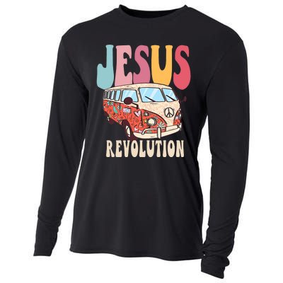 Boho Jesus Revolution, Christian Faith Based Jesus Costume Cooling Performance Long Sleeve Crew