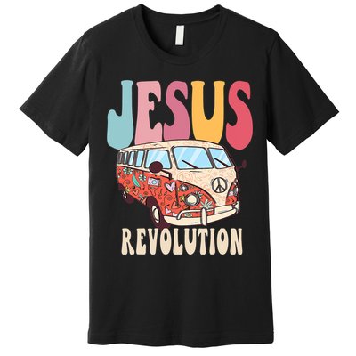 Boho Jesus Revolution, Christian Faith Based Jesus Costume Premium T-Shirt
