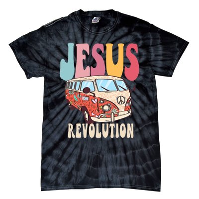 Boho Jesus Revolution, Christian Faith Based Jesus Costume Tie-Dye T-Shirt