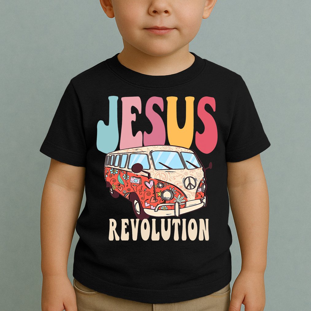 Boho Jesus Revolution, Christian Faith Based Jesus Costume Toddler T-Shirt