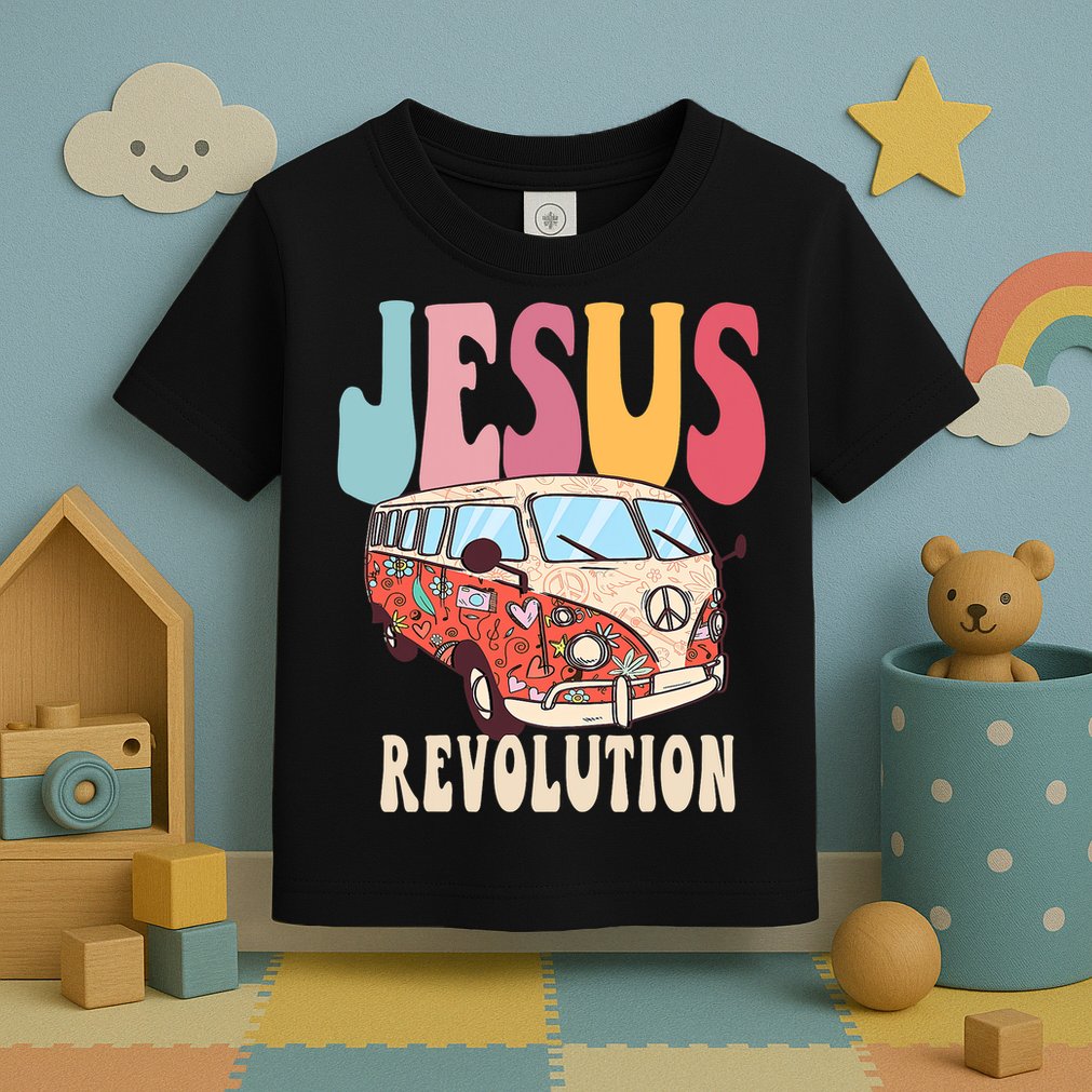Boho Jesus Revolution, Christian Faith Based Jesus Costume Toddler T-Shirt