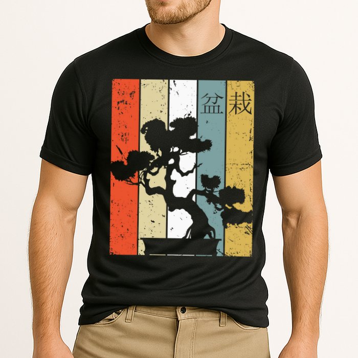 Bonsai Japanese Retro Bonsai Tree Cooling Performance Crew T-Shirt