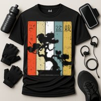 Bonsai Japanese Retro Bonsai Tree Cooling Performance Crew T-Shirt