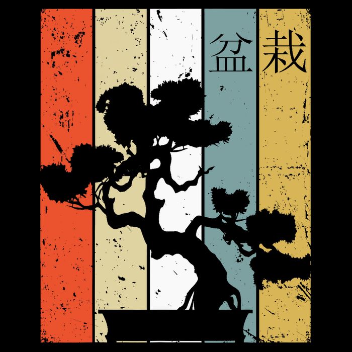 Bonsai Japanese Retro Bonsai Tree Cooling Performance Crew T-Shirt