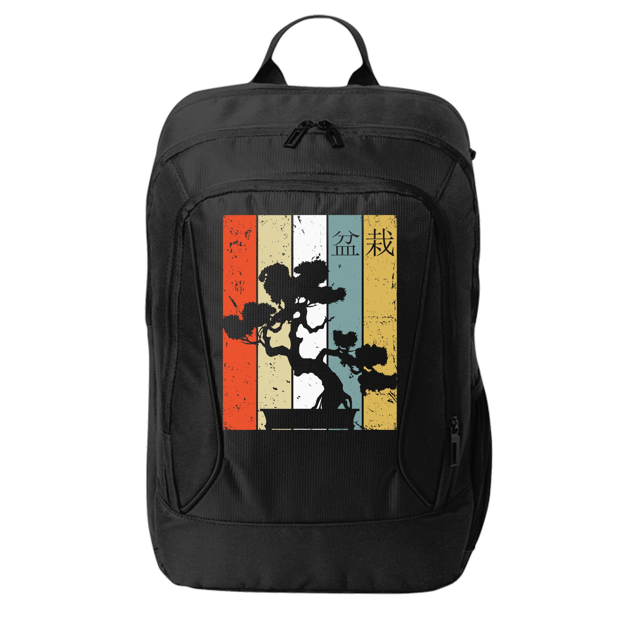 Bonsai Japanese Retro Bonsai Tree City Backpack