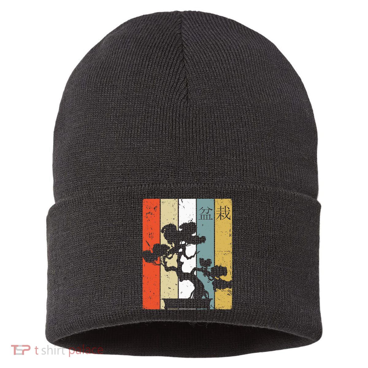 Bonsai Japanese Retro Bonsai Tree Sustainable Knit Beanie