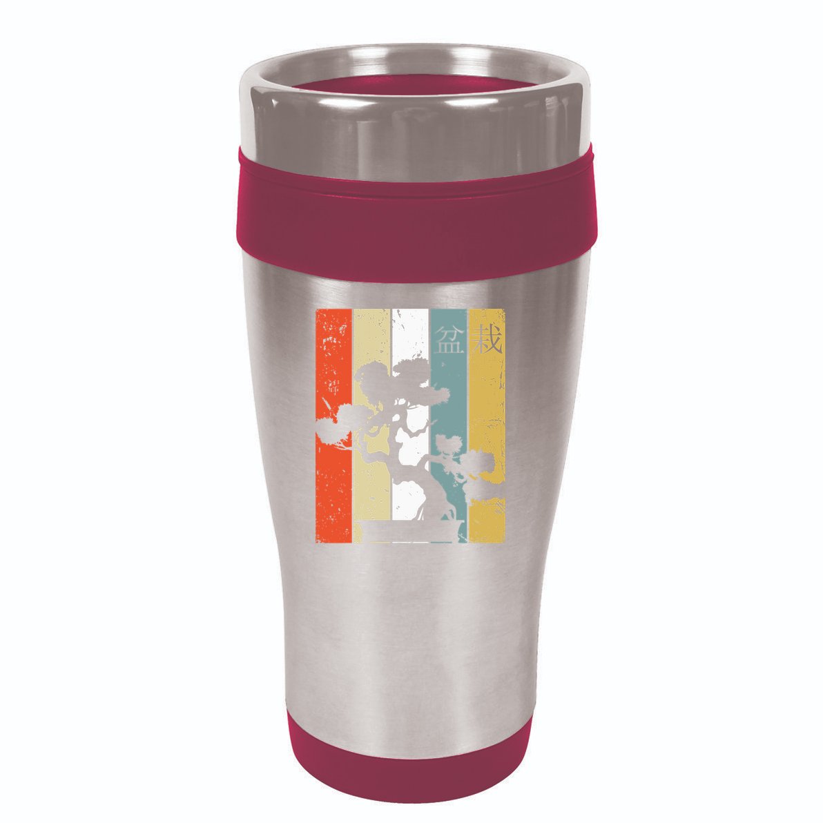 Bonsai Japanese Retro Bonsai Tree 16oz Travel Tumbler