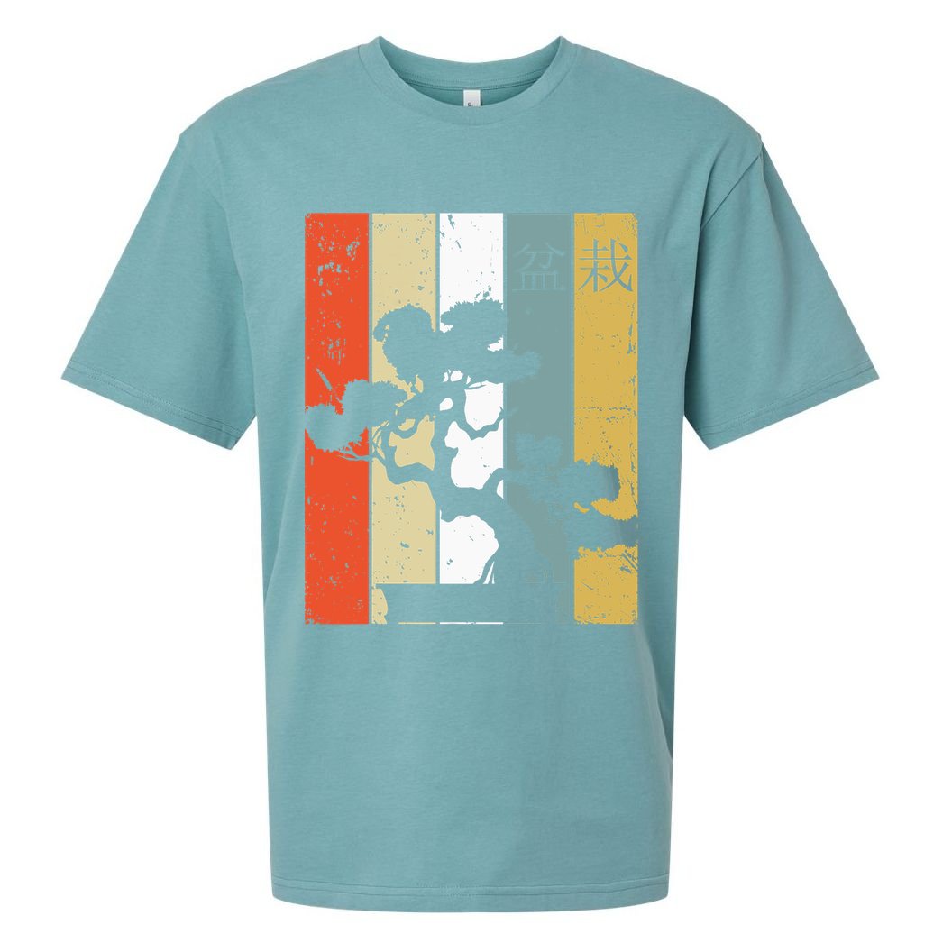 Bonsai Japanese Retro Bonsai Tree Sueded Cloud Jersey T-Shirt