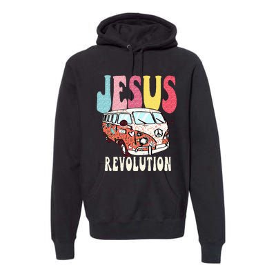 Boho Jesus Revolution Christian Faith Based Jesus Costume Premium Hoodie