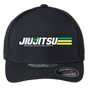 BJJ Jiu-Jitsu Rolling is Half the Battle funny Judo Flexfit Unipanel Trucker Cap