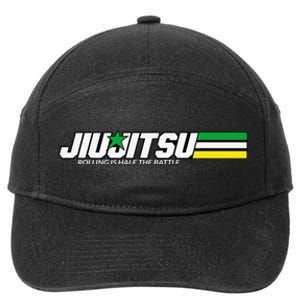 BJJ Jiu-Jitsu Rolling is Half the Battle funny Judo 7-Panel Snapback Hat