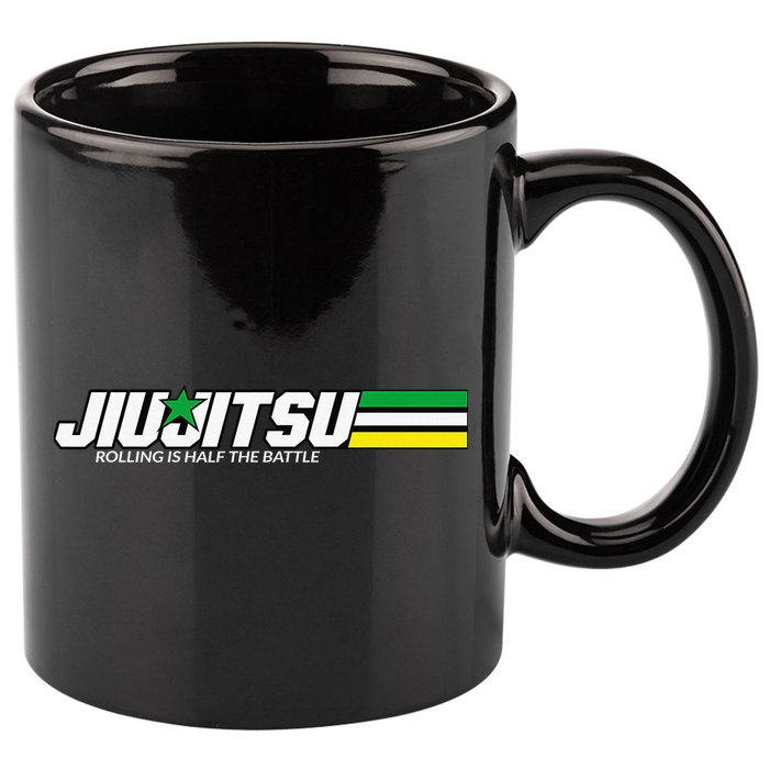 BJJ Jiu-Jitsu Rolling is Half the Battle funny Judo 11oz C Handle Ceramic Mug