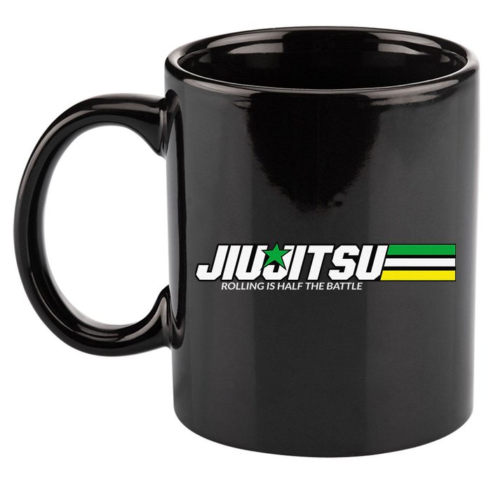 BJJ Jiu-Jitsu Rolling is Half the Battle funny Judo 11oz C Handle Ceramic Mug