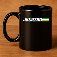 BJJ Jiu-Jitsu Rolling is Half the Battle funny Judo 11oz C Handle Ceramic Mug