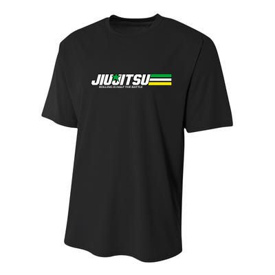 BJJ Jiu-Jitsu Rolling is Half the Battle funny Judo Youth Performance Sprint T-Shirt