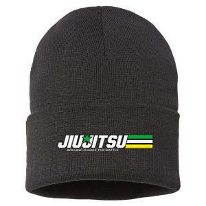 BJJ Jiu-Jitsu Rolling is Half the Battle funny Judo Sustainable Knit Beanie