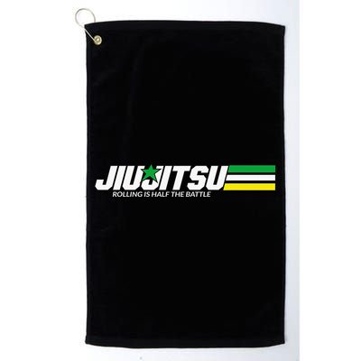 BJJ Jiu-Jitsu Rolling is Half the Battle funny Judo Golf Towel