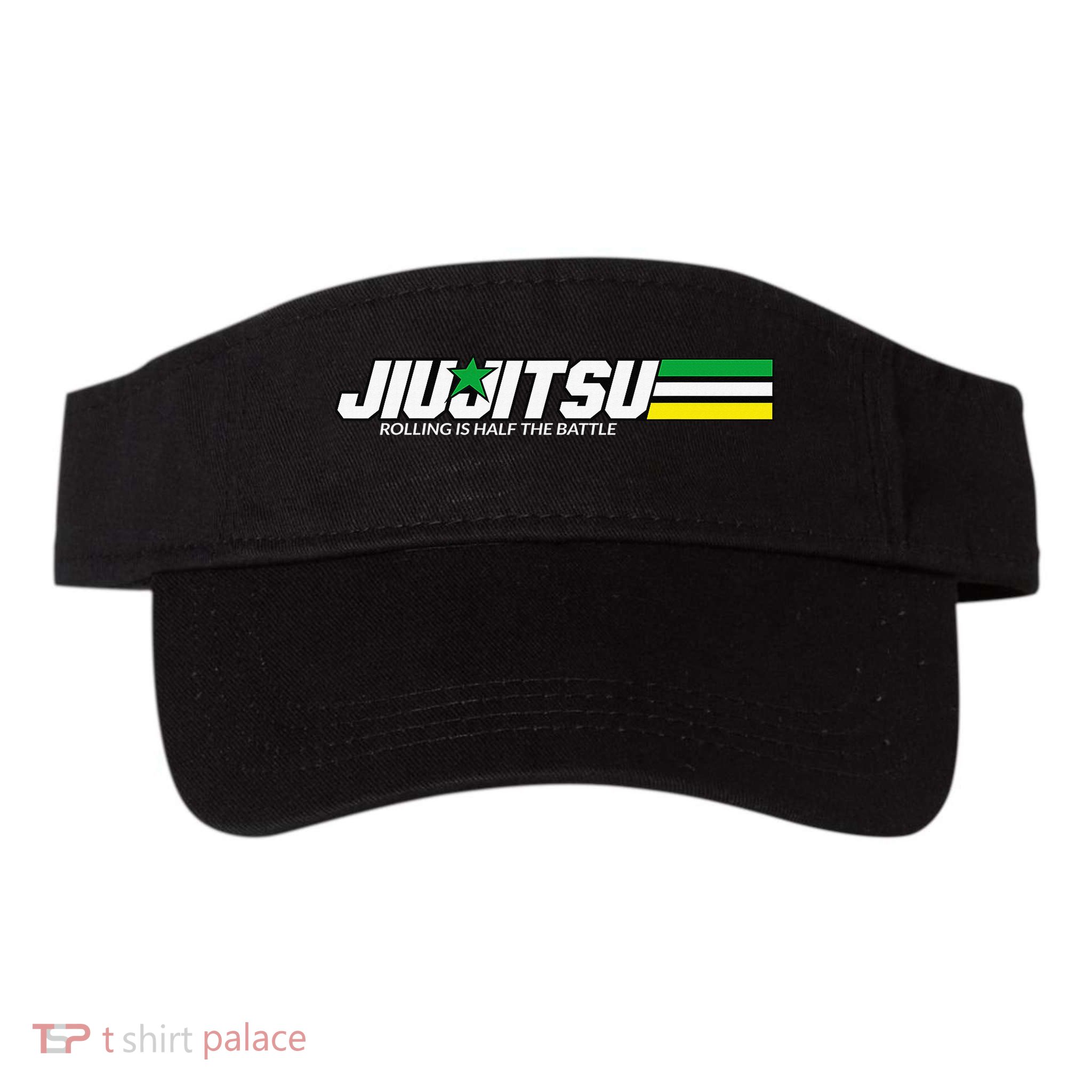 BJJ Jiu-Jitsu Rolling is Half the Battle funny Judo Visor